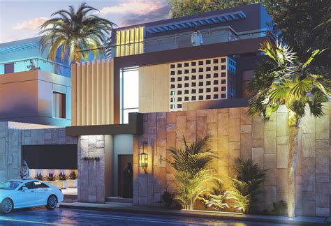 Modern Villa Elevations Designs On Behance