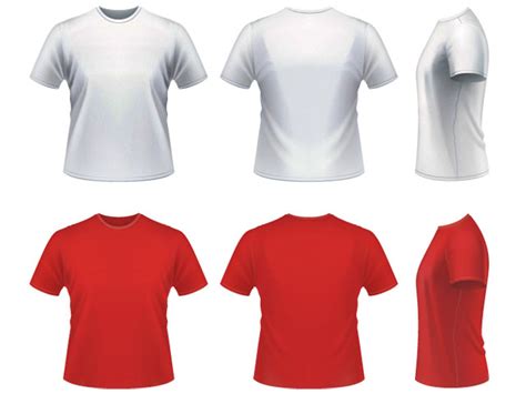 14 T Shirt Mockup Vector Templates Images T Shirt Vector