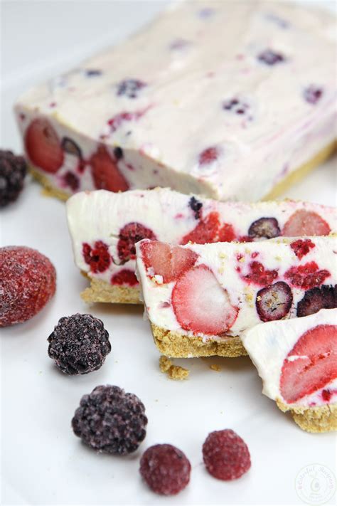 No Bake Frozen Berry Cheesecake Colorful Recipes