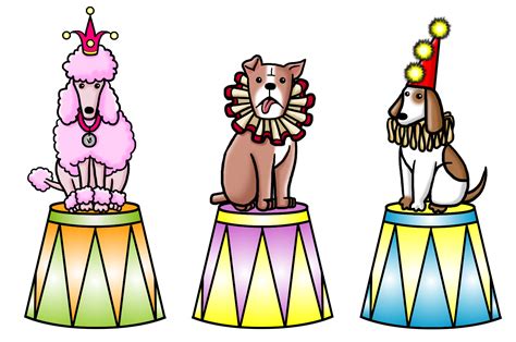 Crafty Moments Circus Dogs Free Digi Stamps