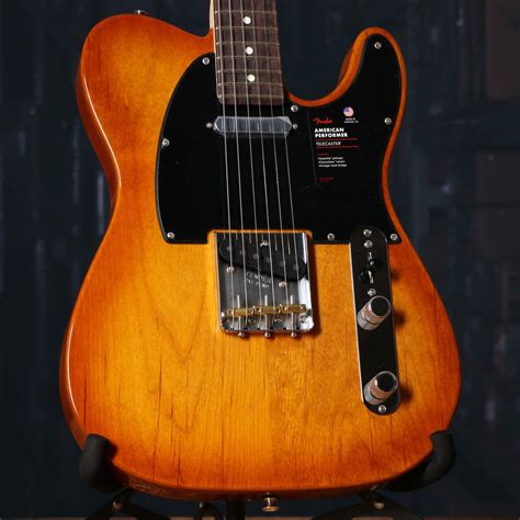 Fender American Performer Telecaster Rosewood Fb In Honey Burst
