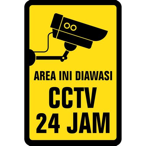 Jual RAMBU CCTV 24JAM 20X30CM SIGNAGE Shopee Indonesia