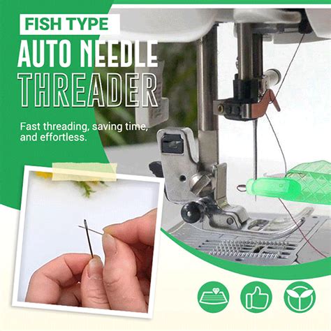 Fish Type Needle Threader Sewing Machine Needle Threader Needle Changer