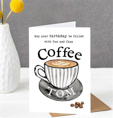 Coffee Birthday Card Aulaiestpdm Blog