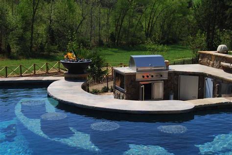 33 Mega Impressive Swim Up Pool Bars Built For Entertaining Backyard