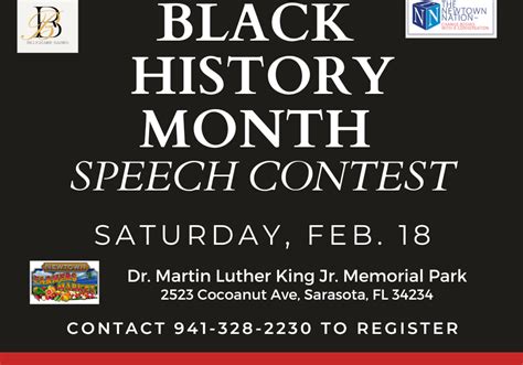 Black History Month Speech Contest Newtown Nation