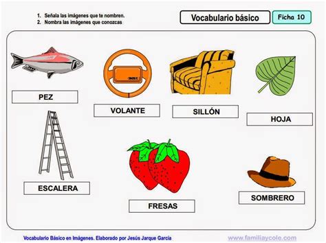 Vocabulario Con Imágenes Para Niños Aad