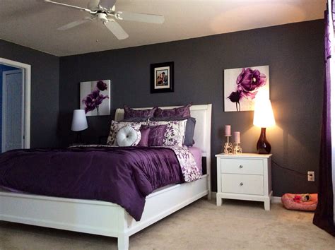 White Bedroom Purple Bedroom Gray Bedroom Purple Bedroom Decor Guest