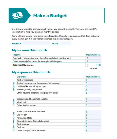 Free 9 Sample Budget Calculator Templates In Pdf Excel