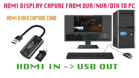 Hdmi Video Capture Card To Stream Or Record Hdmi Sources From Dvr Nvr