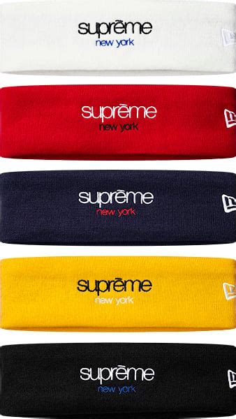 New Era Classic Logo Headband Fall Winter 2015 Supreme