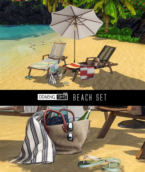 Kurosims — Ddaeng Sims Ddaengsims Sims 4 Beach Set Beach Sims