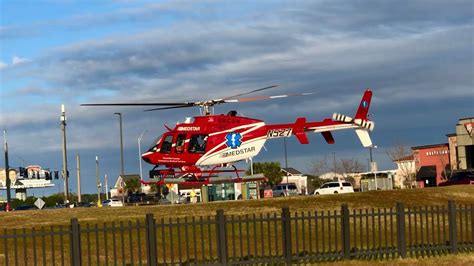 Bell 407 Medstar Air Care 2 Taking Off From Sacred Heart Pensacola