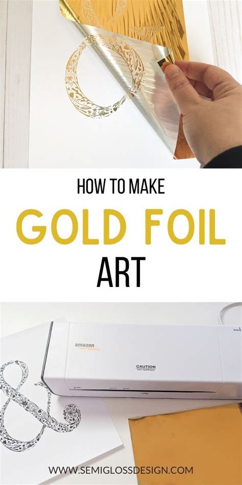 How To Make Foil Art With A Laminator Semigloss Design Foil Art