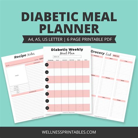Diabetic Meal Plans Printable