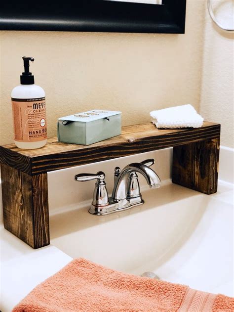 Apr 15, 2021 | roesia amélia. Rustic Wood Shelf Bathroom Sink Shelf Moden Farmhouse ...