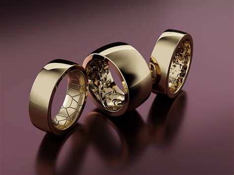 Hidden Texture Rings Custom Jewelry Design