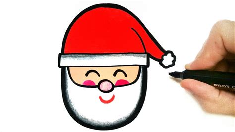1.first draw a round nose and two beards. HOW TO DRAW SANTA CLAUS EASY STEP BY STEP