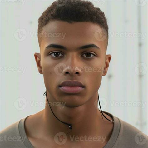 Crazy Dark Skinned Male Model Scratches Head Looks With Jaw Dropped And