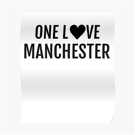 One Love Manchester Poster For Sale By Merchmachine Redbubble