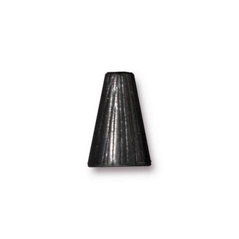 tall radiant cone oxidized black pewter 20 per pack tierracast inc
