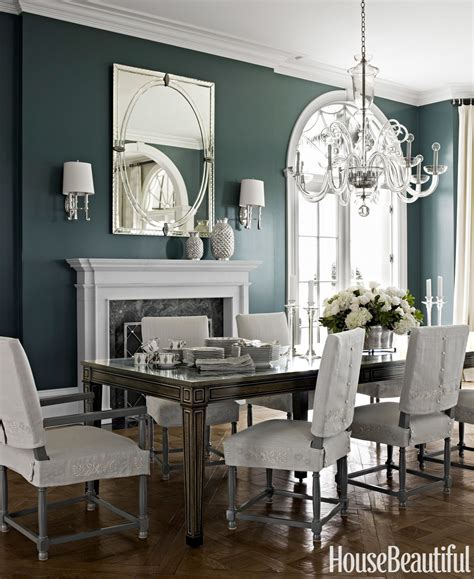 If you need to fit family and friends, consider a rectangular dining table. Dark Paint Color Rooms - Decorating With Dark Colors