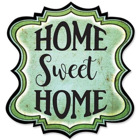 Home Sweet Home Metal Sign 14 X 14 Inches