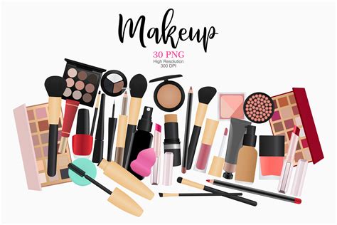 Makeup Clip Art Beauty Clip Art Graphic By Sweet Shop Design · Creative Fabrica