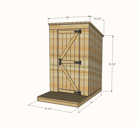 Ana White Outhouse Plan For Cabin Diy Projects