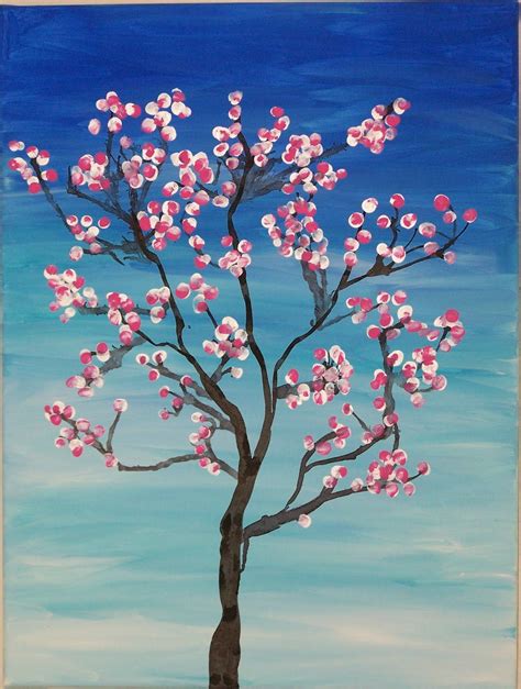 Cherry Blossom Tree Painting Blooming