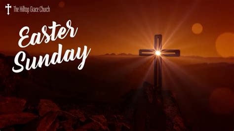 Easter Sunday Church Worship Zoom Background Template Postermywall