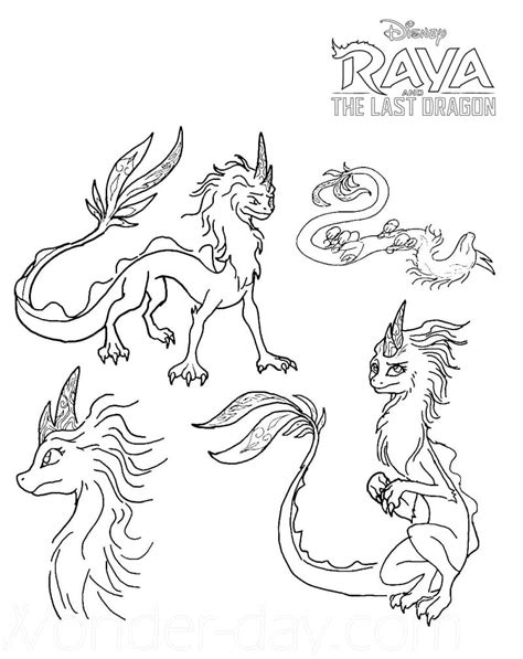 Dragon Sisu 3 Coloring Page - Free Printable Coloring Pages for Kids