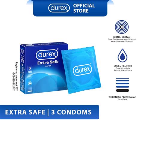 Durex Extra Safe Condoms 3s Shopee Malaysia