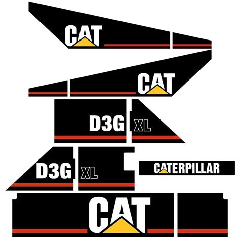 D3g Xl Decal Set Sticker Kit