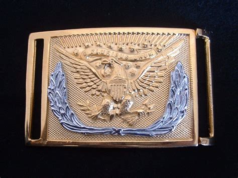 Civil War Sword Belt Buckle Union Federal All Ranks Usa Gold Plated