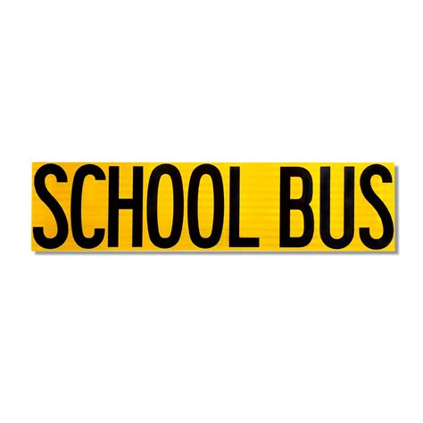 School Bus Cap Signs