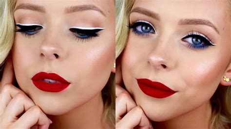 Applying some foundation and powder, light eye makeup and a neutral lipstick will create a natural, polished appearance. Fun & Festive 4th Of July Makeup | Cosmobyhaley | 4th of july makeup, Rockabilly makeup, Makeup