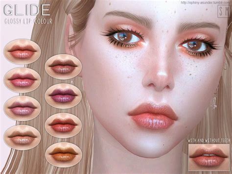 A Set Of More Natural And Glossy Lips Found In Tsr Category Sims 4