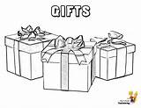 Coloring Christmas Gift Box Boxes Merry Yescoloring Jewelry sketch template