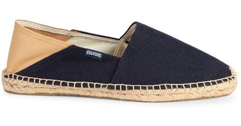 Soludos Canvas Collapsible Heel Convertible Espadrille Flats In