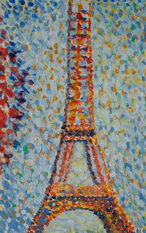 Copy Of The Eiffel Tower By Seurat Georges Seurat Used Poi Flickr