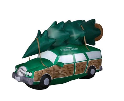 8 Ft Inflatable National Lampoons Christmas Vacation Station Wagon Christmas Decoration