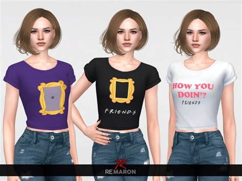 Friends Shirt For Women 01 By Remaron At Tsr Sims 4 Updates