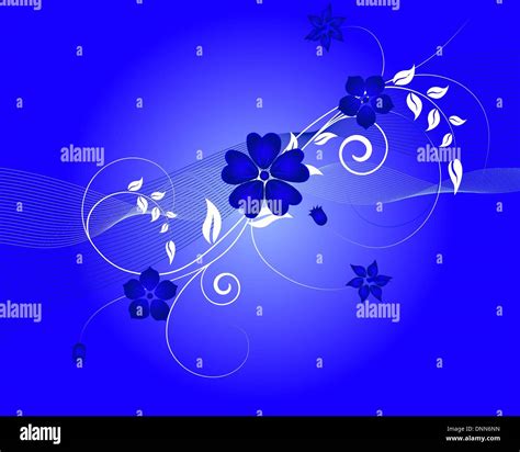 Floral Vector Background With Leaves And Flowers Stock Vector Image And Art Alamy