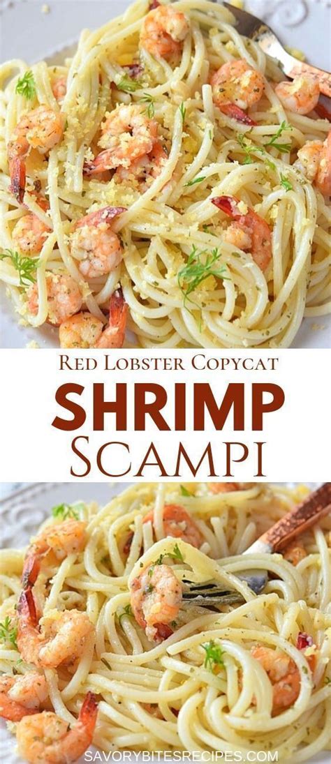 Red lobster shrimp scampi!nice food for everydays. Shrimp Scampi Recipe | Best pasta recipes, Easy pasta ...
