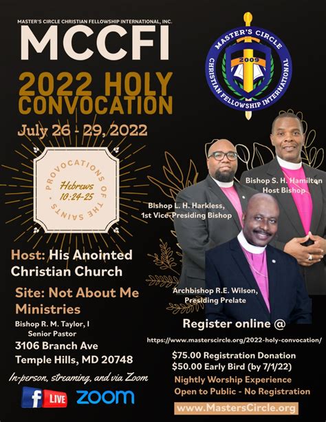 2022 Holy Convocation Masters Circle