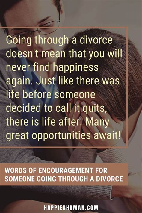 Words Of Encouragement For Someone Going Through Divorce