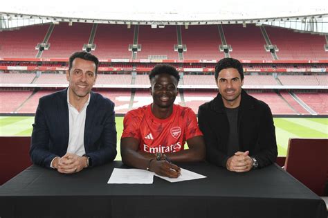 Bukayo Saka Pens A New Long Term Deal With Arsenal