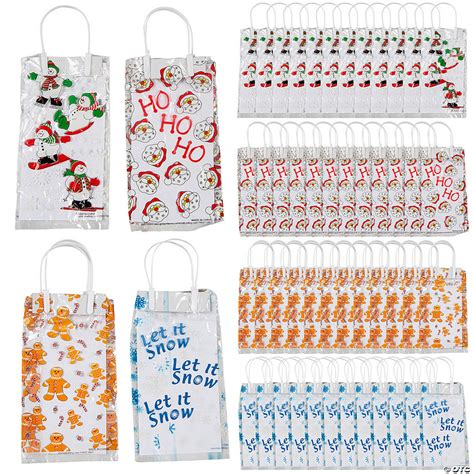 Holiday Cellophane Bags With Handles Oriental Trading