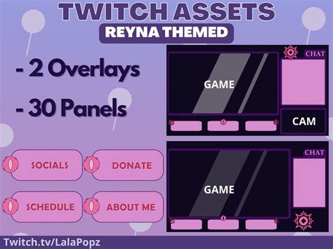 Reyna Valorant Themed Twitch Overlay With Panels Pack 2 Etsy Singapore